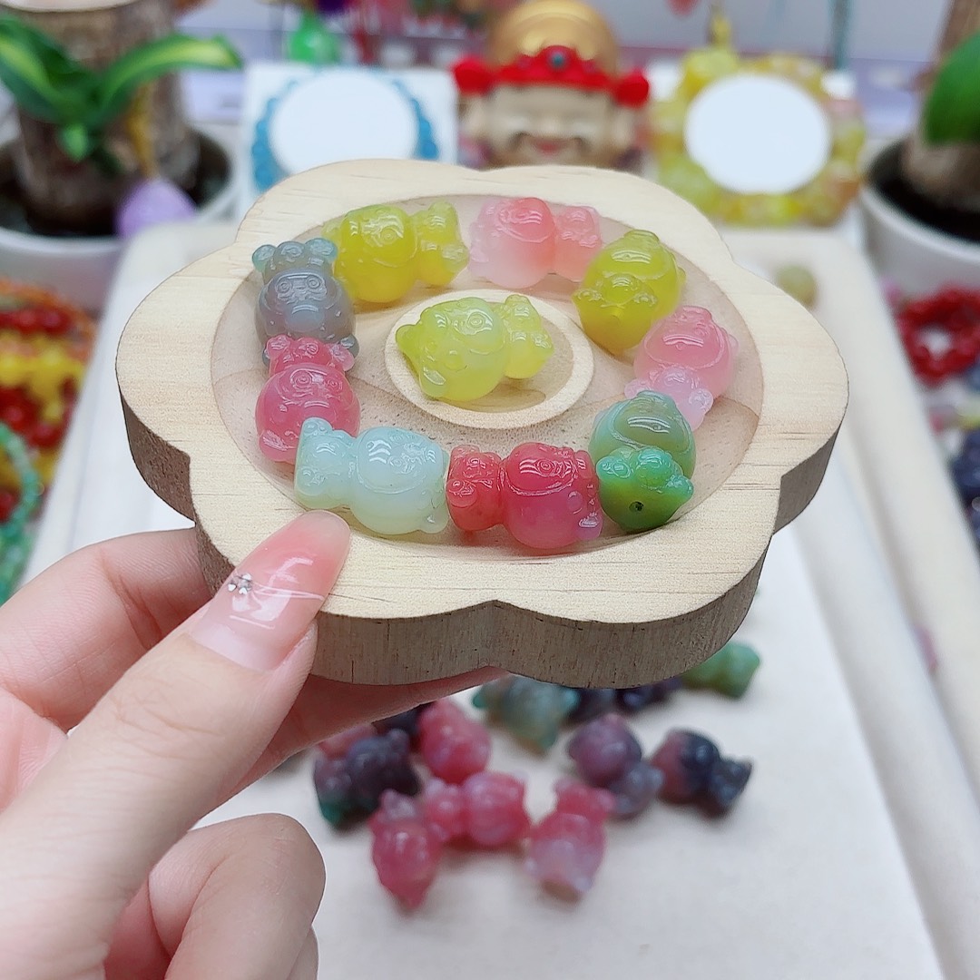 琪***儿玛瑙/玉髓未镶嵌手链盐源6