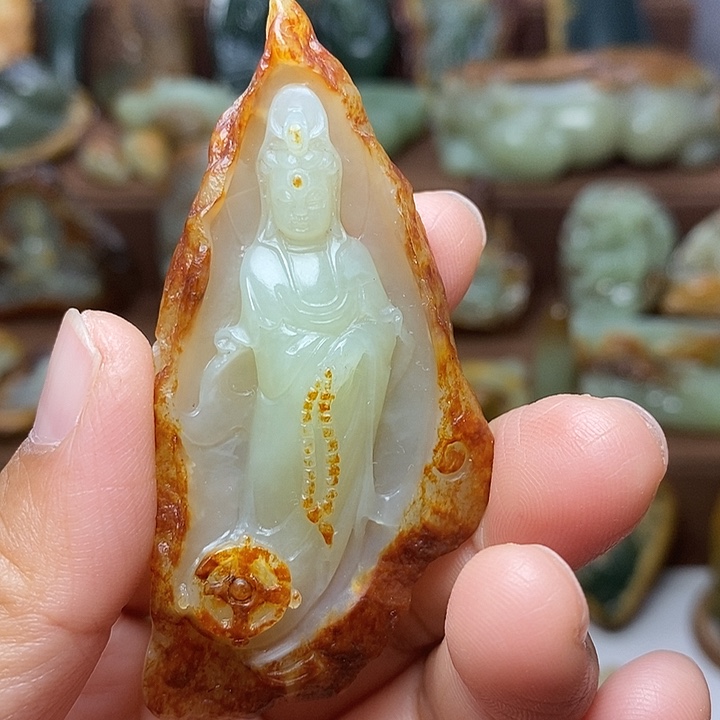 老***酒岫岩河磨玉（透闪石质玉）未镶嵌颈饰