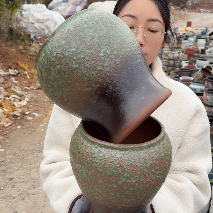 口17高22两个泡泡花盆