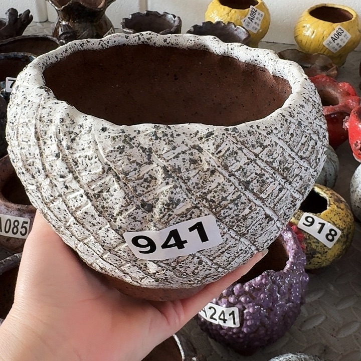 内口13高11粗陶手工