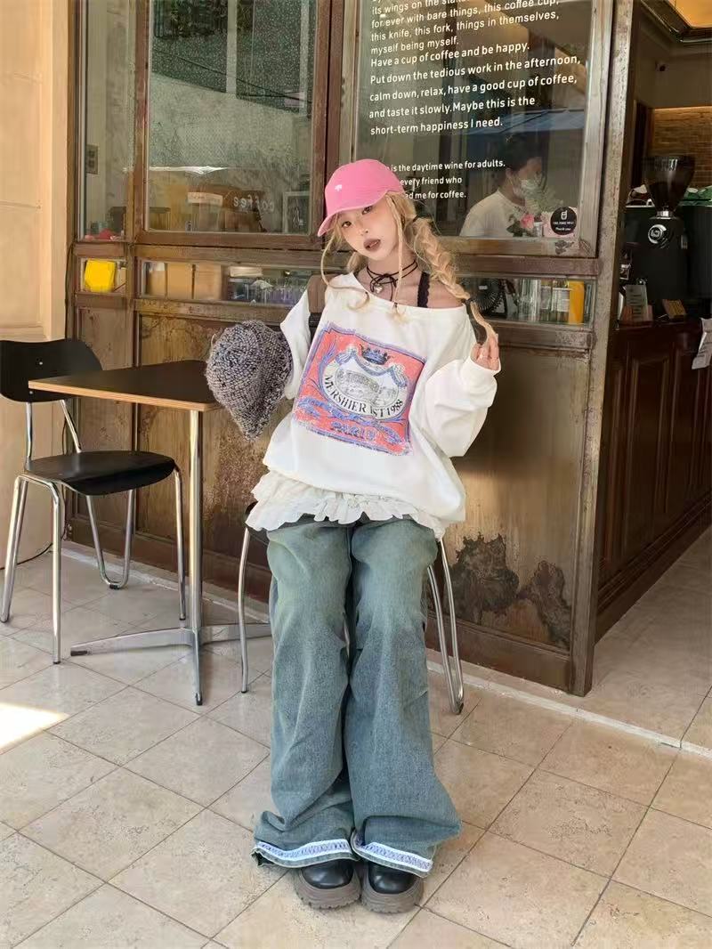 B16-3白色”皇冠纪念碑1988”卫衣（6379）