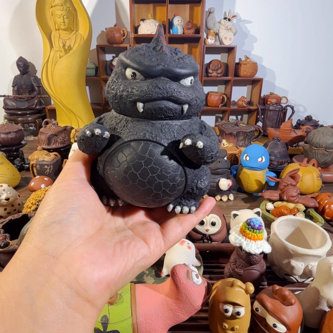 紫砂茶壶李*墨纯手工制作过程非常