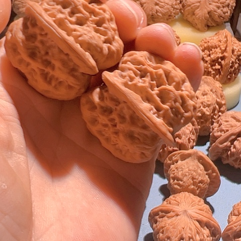 文玩核桃把件替**光金钟35