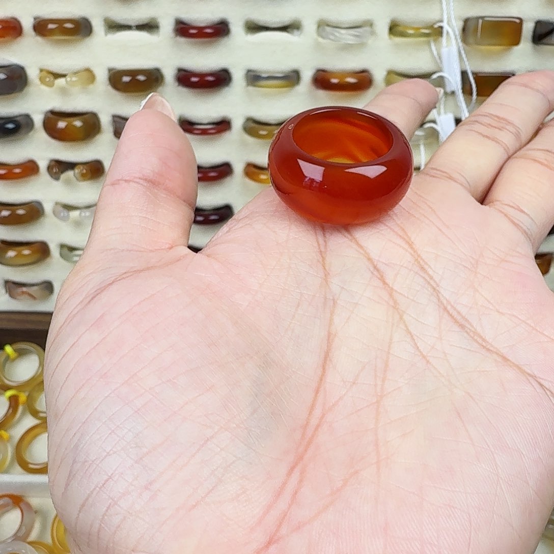 玛瑙/玉髓戒圈未镶嵌