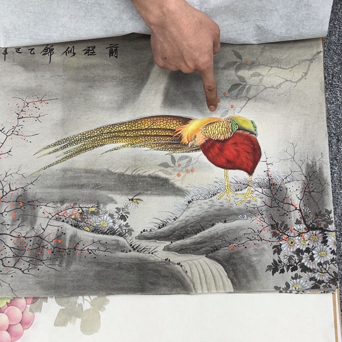 国画纯手绘字画宣纸