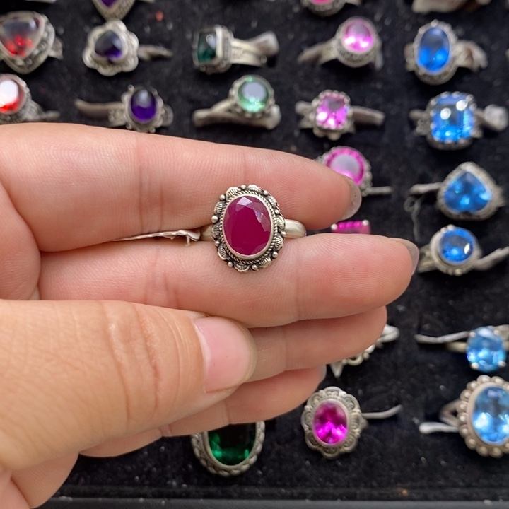 大***馐仿水晶银晓鱼尼泊尔手工制作