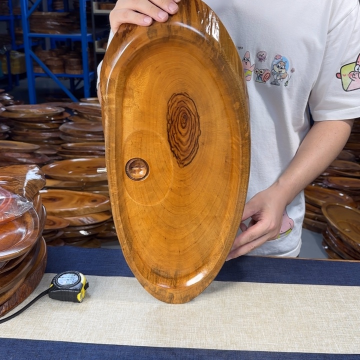 香樟木茶盘实木53*24