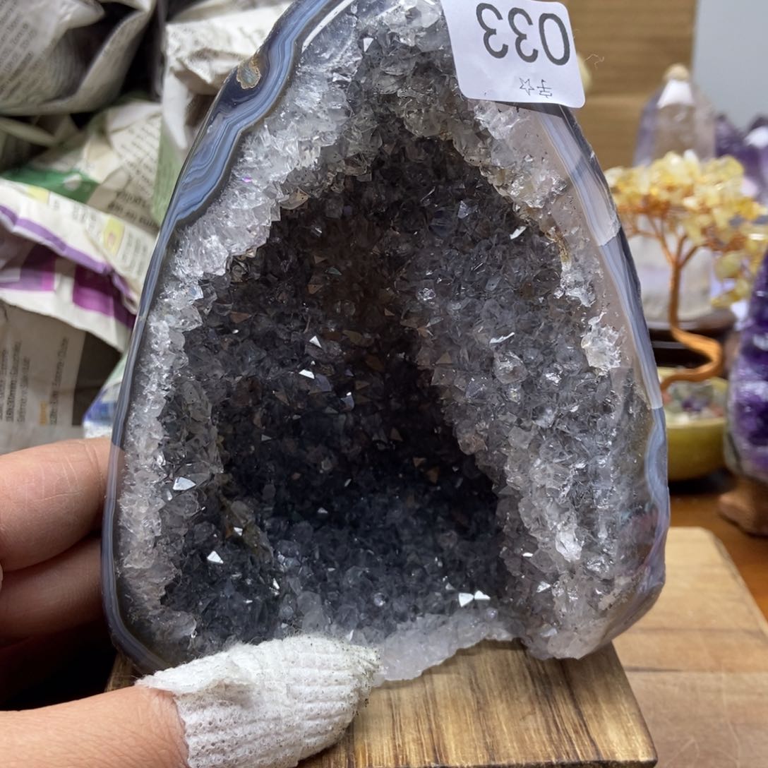 紫晶天然水晶摆件未镶嵌