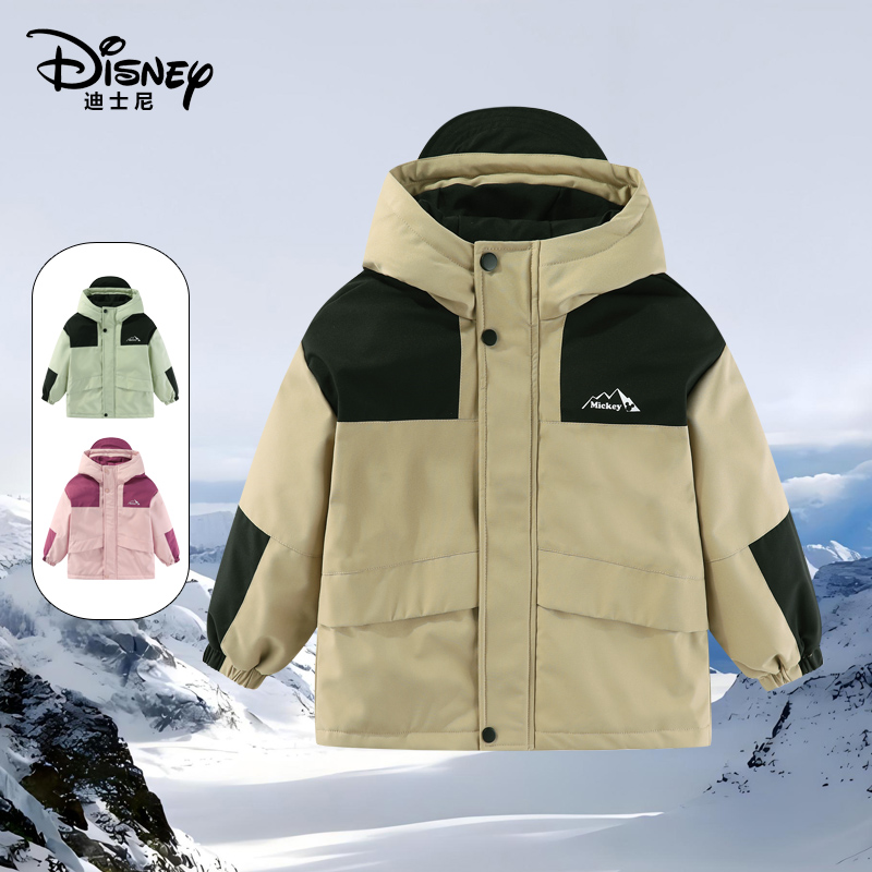 【乐宝清货】【全现货+运费险】迪士尼儿童夹棉保暖连帽外套XPR3SA020
