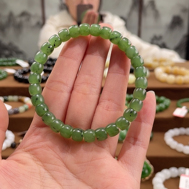 和田玉未镶嵌手链