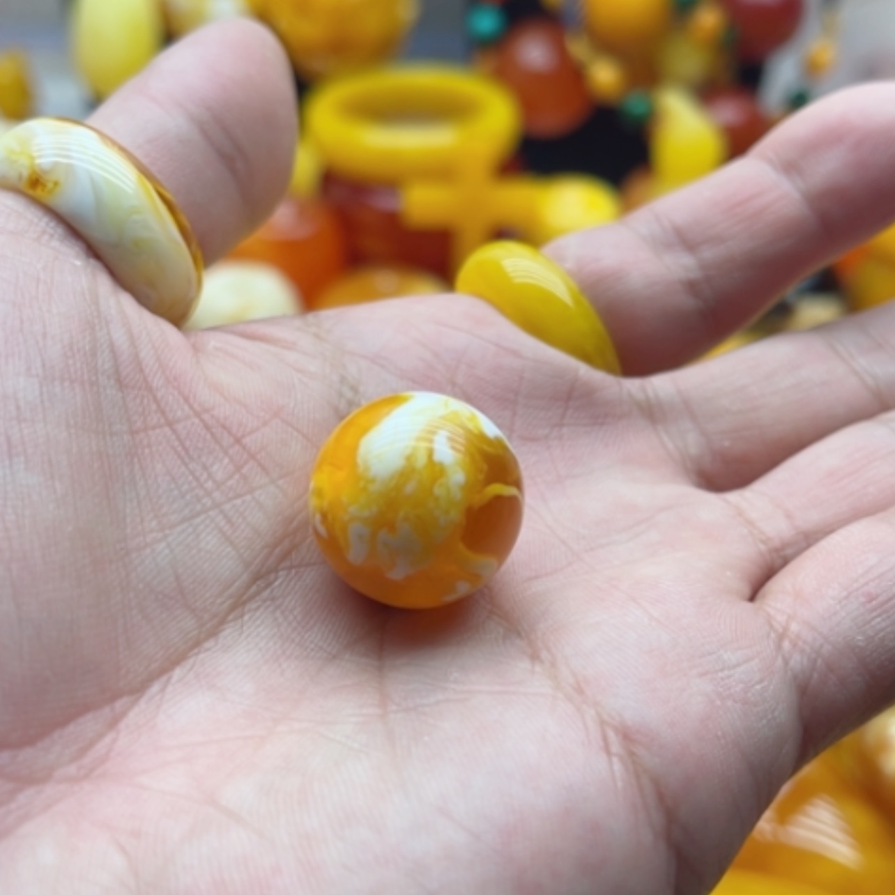 【闪购商品】蜜蜡手链未镶嵌简**我蜜蜡索骨