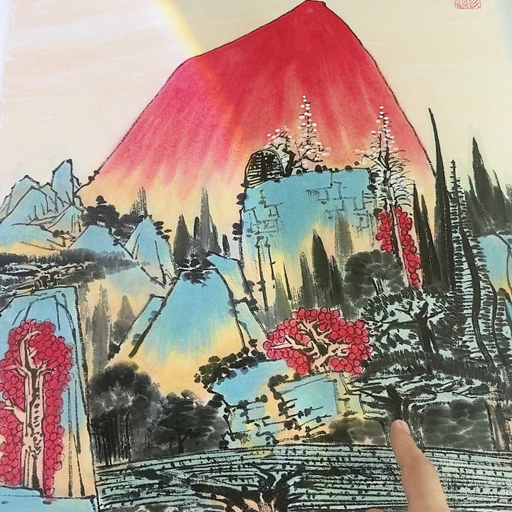 国画阳小毛老师书画作品