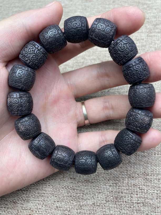 沉香木串文玩老料 手串 45号