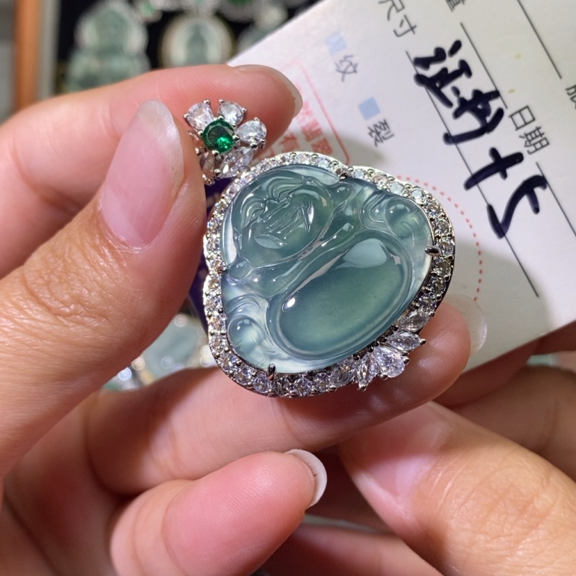 【闪购商品】翡翠未镶嵌颈饰天然