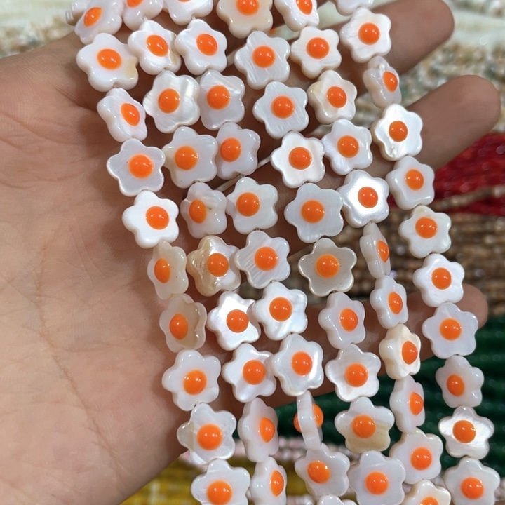 大理石磁石一条天然贝壳鸡蛋花