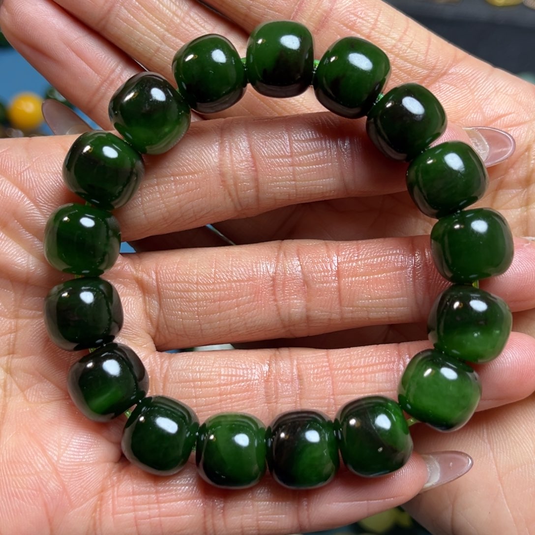 和田玉手串卡13未镶嵌大****装