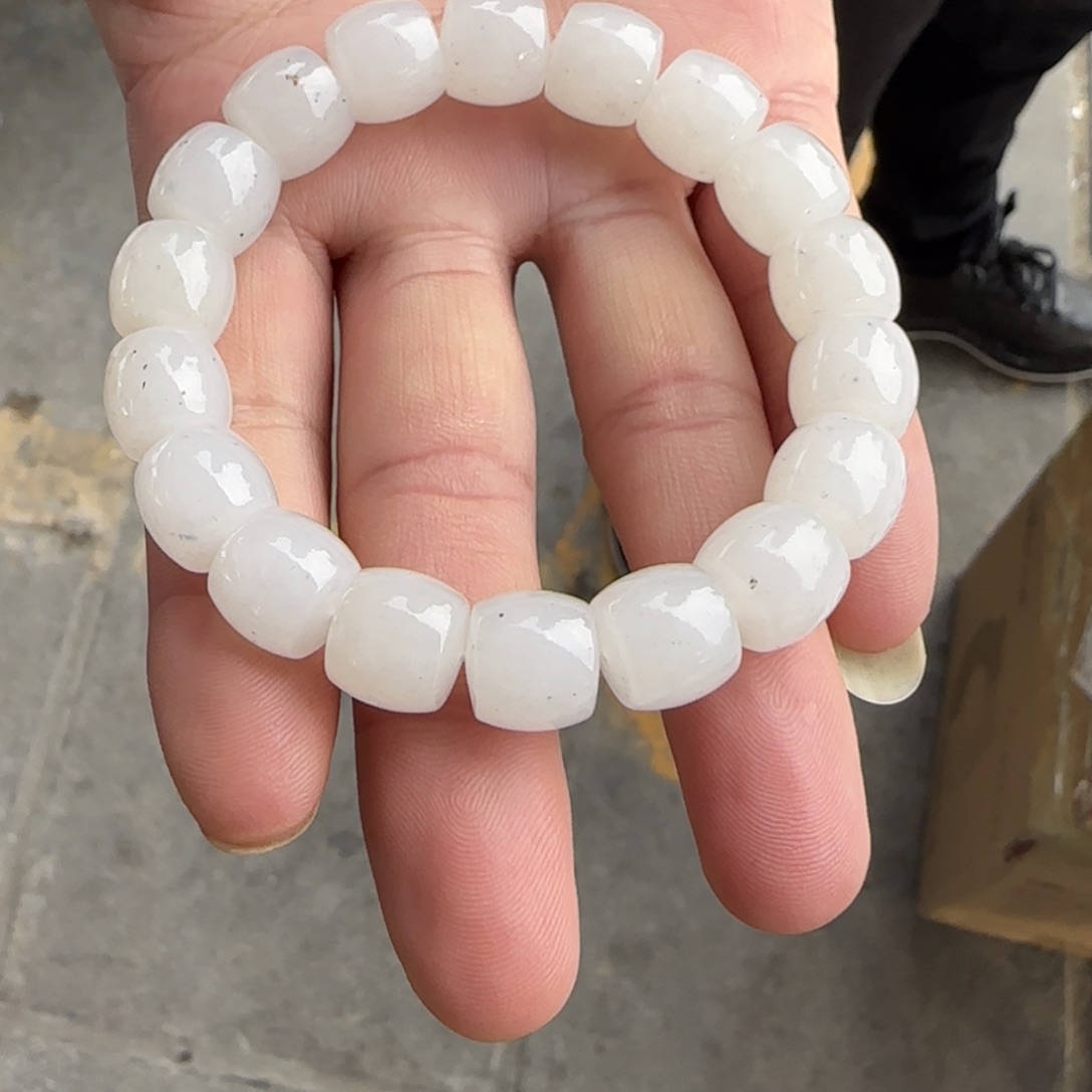 和田玉未镶嵌手链