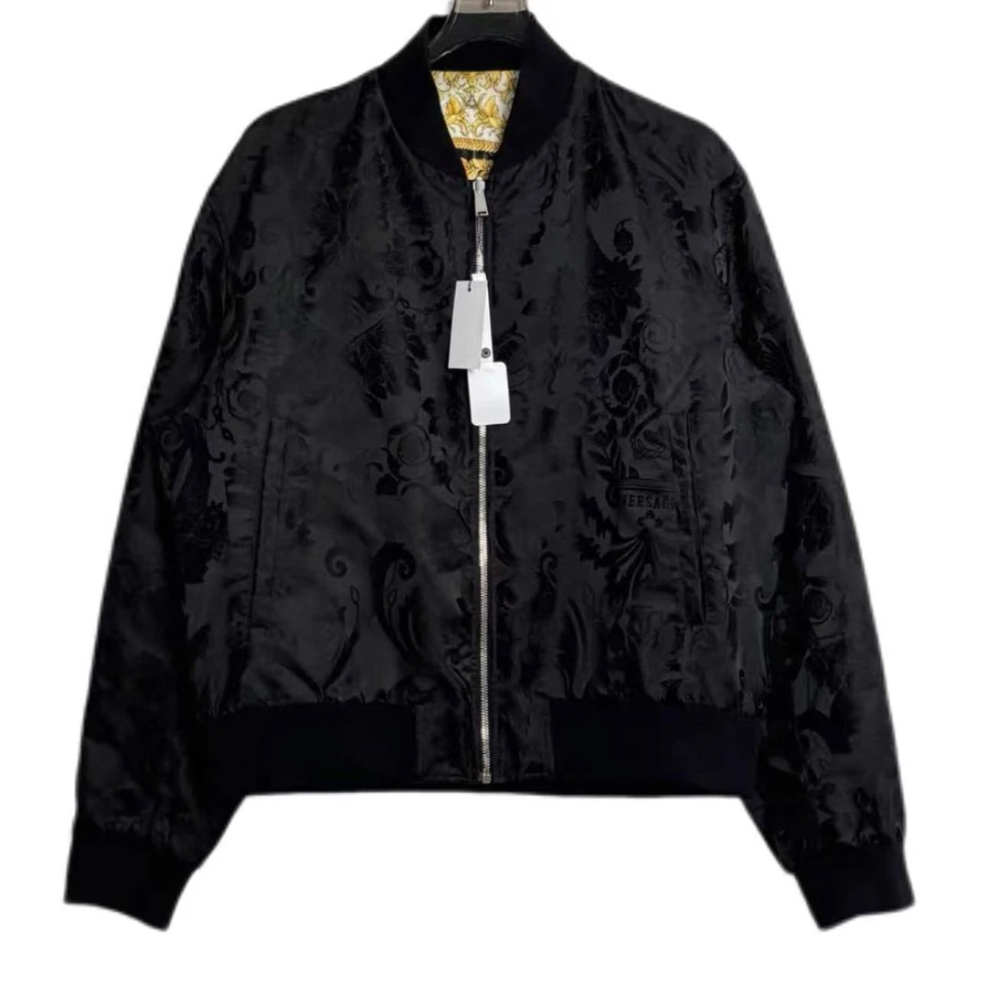 99新 VERSACE/范思哲 双面穿印花夹克棉服外套56码
