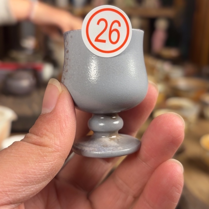 杯【瓷与故事】柴烧高足杯