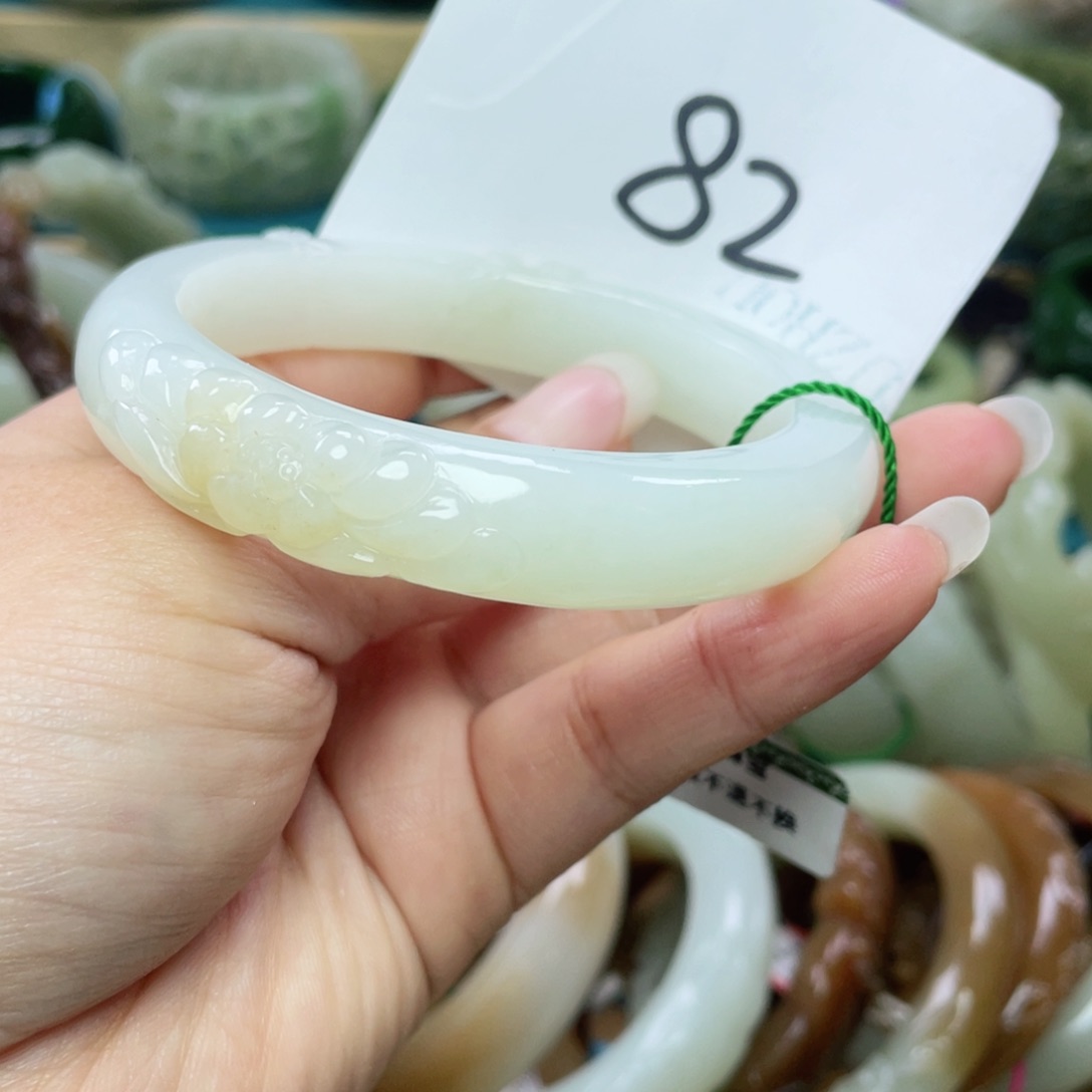 未镶嵌手镯和田玉圈口59
