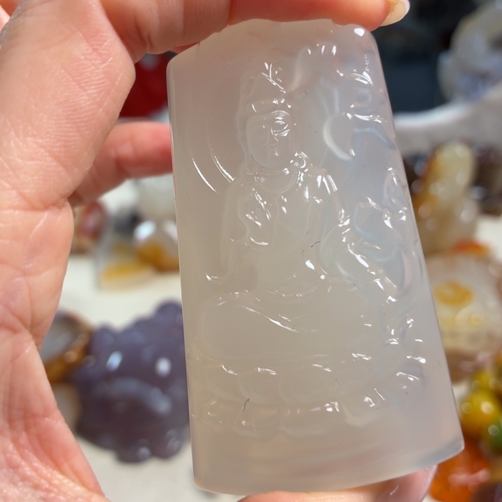 玛瑙/玉髓未镶嵌吊坠(不含链)