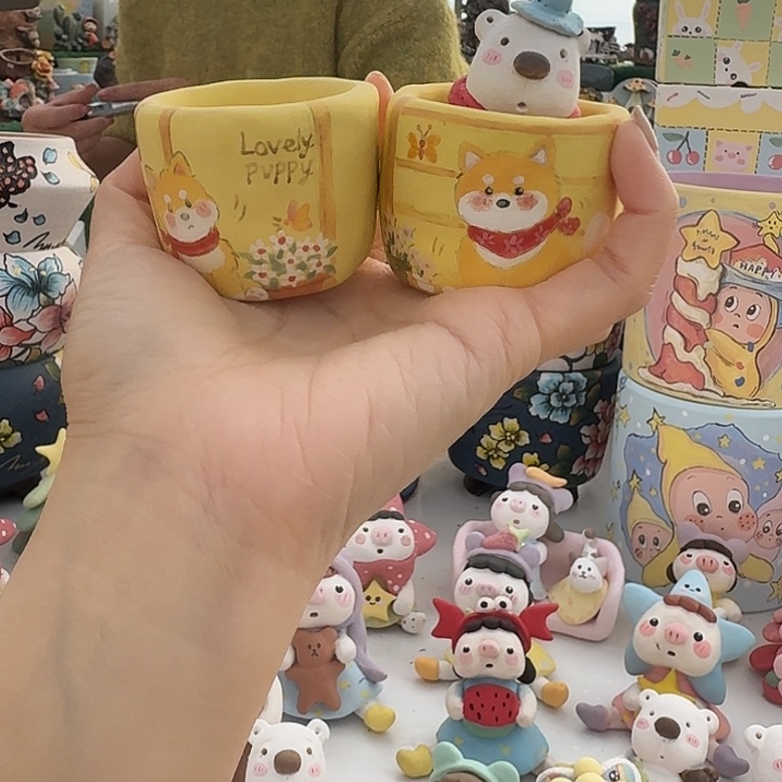 糖***爷柯基小短腿两个小熊三件