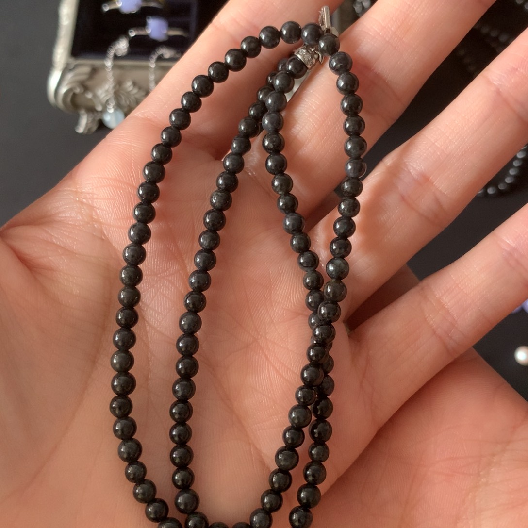 翡翠未镶嵌毛衣链