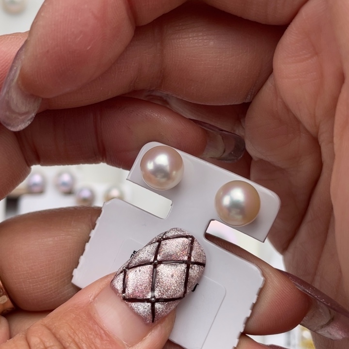 海水珍珠耳饰18K金镶嵌