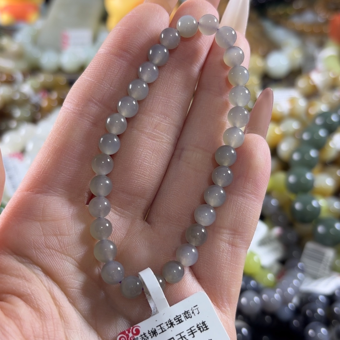 和田玉未镶嵌手链120