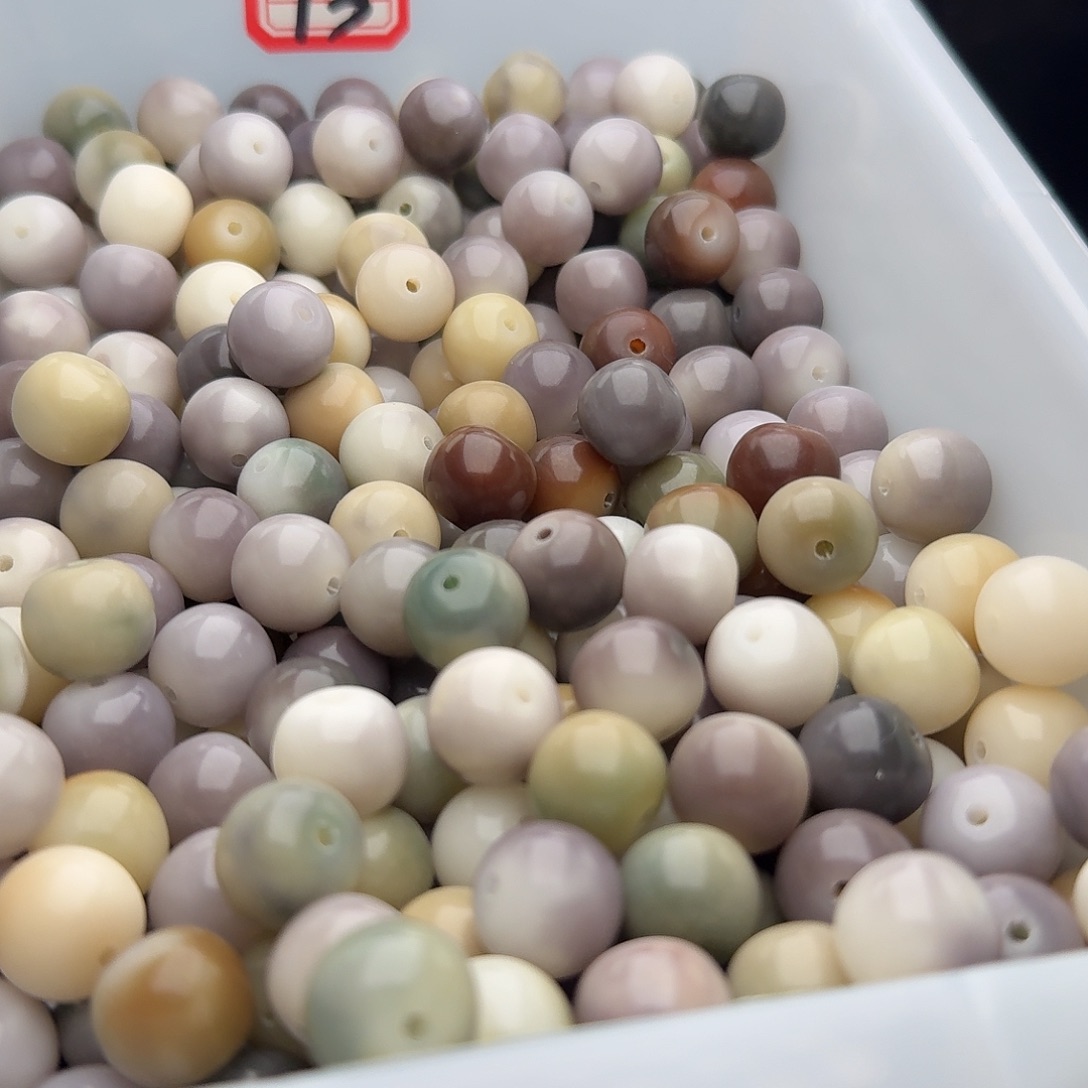 菩提根/象牙果吊坠50颗紫灰苹果13.8干磨苹果