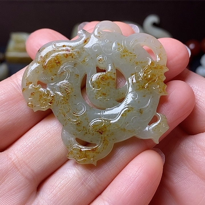 玉***道和田玉（糖玉）未镶嵌挂件