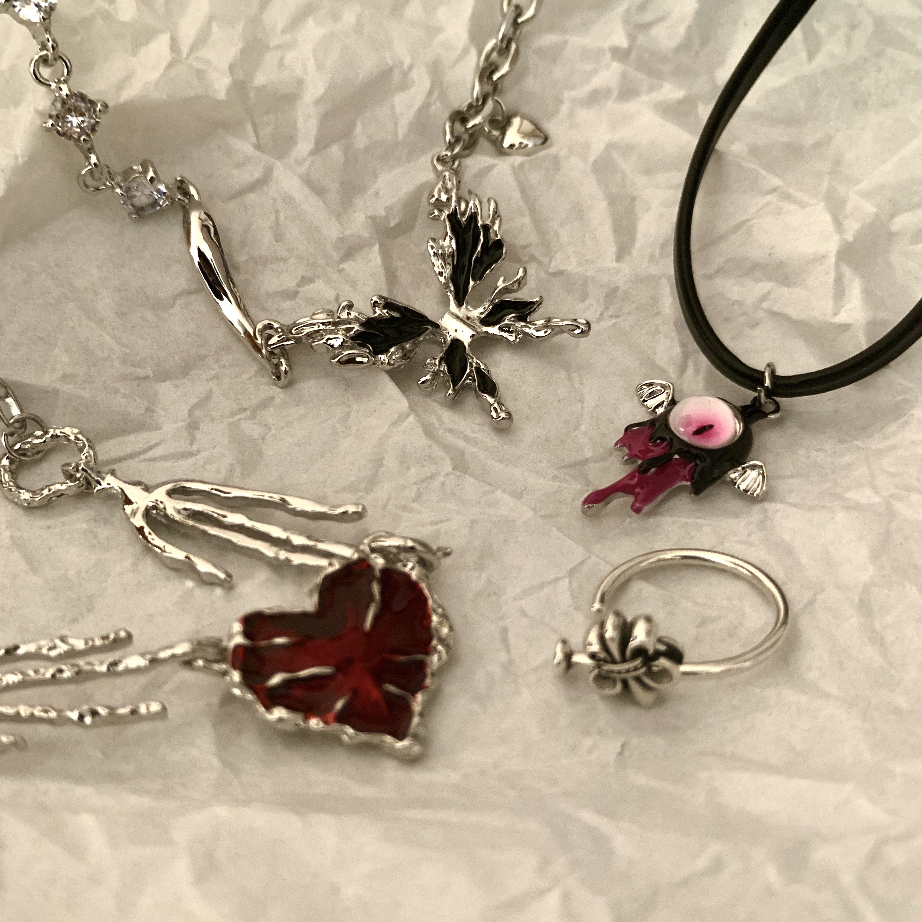 合金项链 周末饰界/.小众设计街头摇滚潮流嘻哈辣妹饰品男女同款