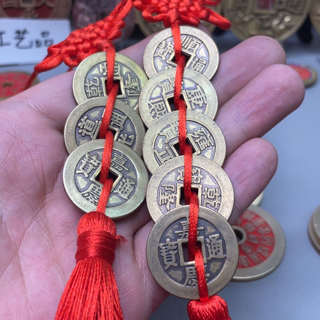 铜现代仿制工艺文创铜币 