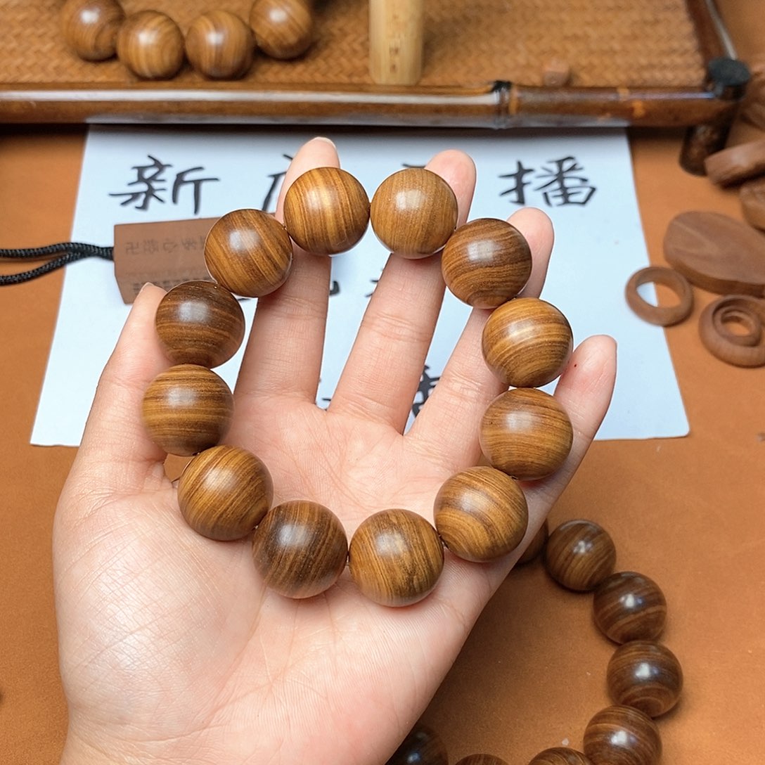 檀香木手串/手链2.0满纹沉水瑕疵