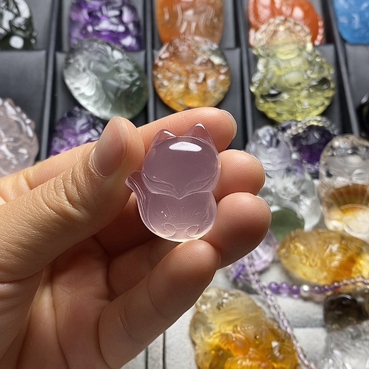 未镶嵌水晶颈饰水晶吊坠