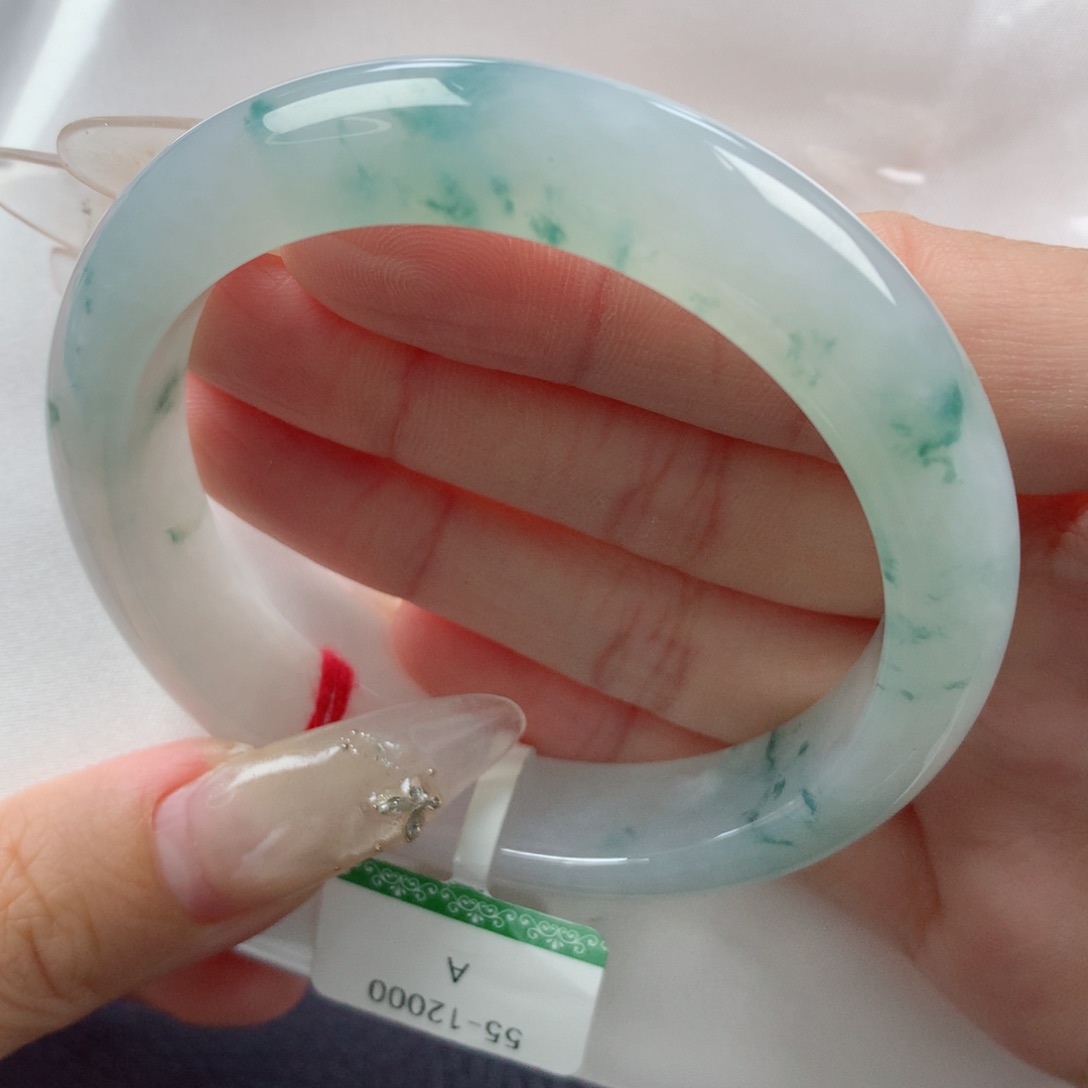 未镶嵌手镯翡翠缅甸天然翡翠A货55.8