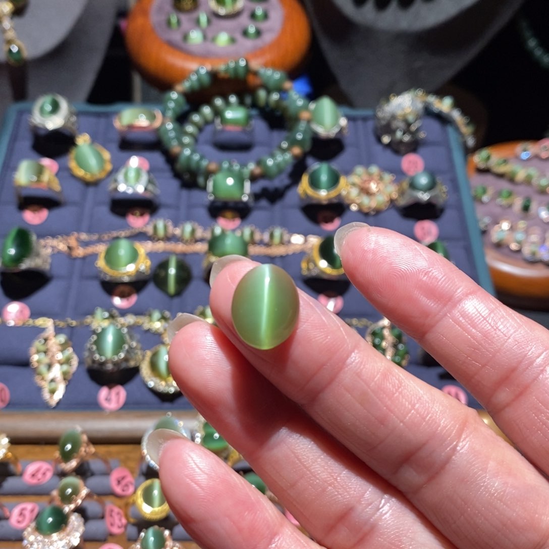 和田玉（碧玉）戒指未镶嵌伟