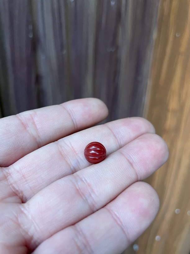 17号:瓦西南红（牛血红南瓜珠全纯无纹8.6）