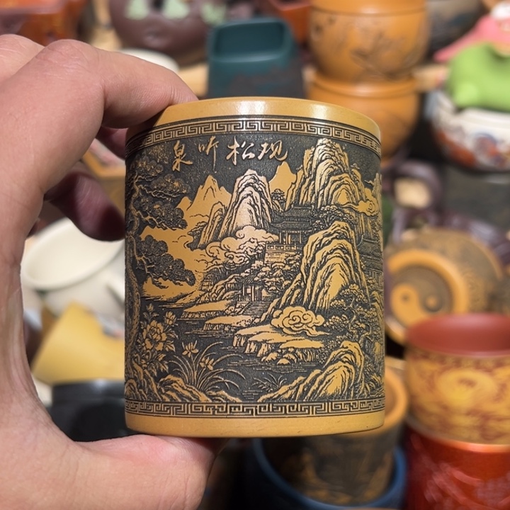 紫砂茶杯宜兴紫砂主人杯