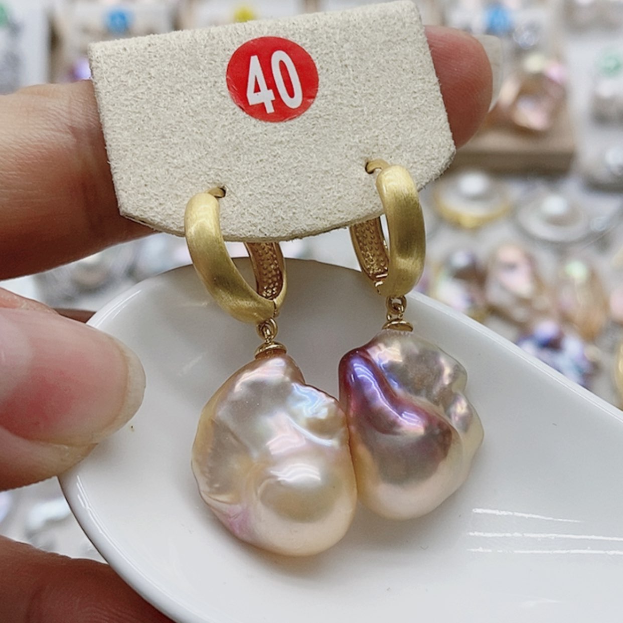 【闪购商品】淡水珍珠耳饰银S925镶嵌