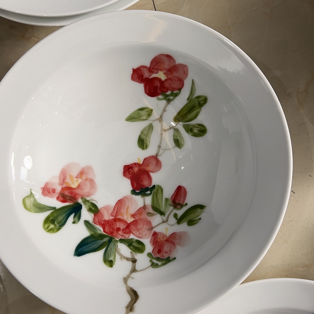 瓷片景德镇陶瓷手工手绘制作