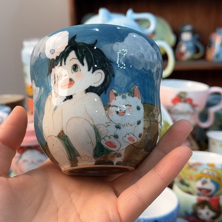 陶景德镇釉下手绘陶瓷 
