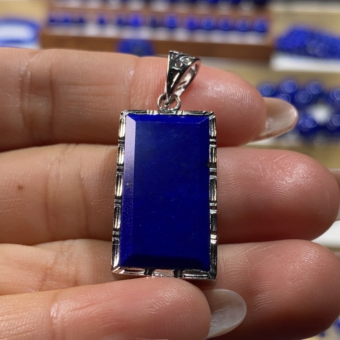 青金石未镶嵌手串30.1*15.2m无事牌