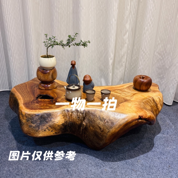 （一物一拍）香樟木实木根雕茶几 阳台桌 以直播间展示为准