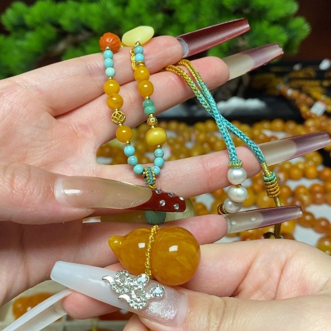 【闪购商品】蜜蜡颈饰未镶嵌定制项链