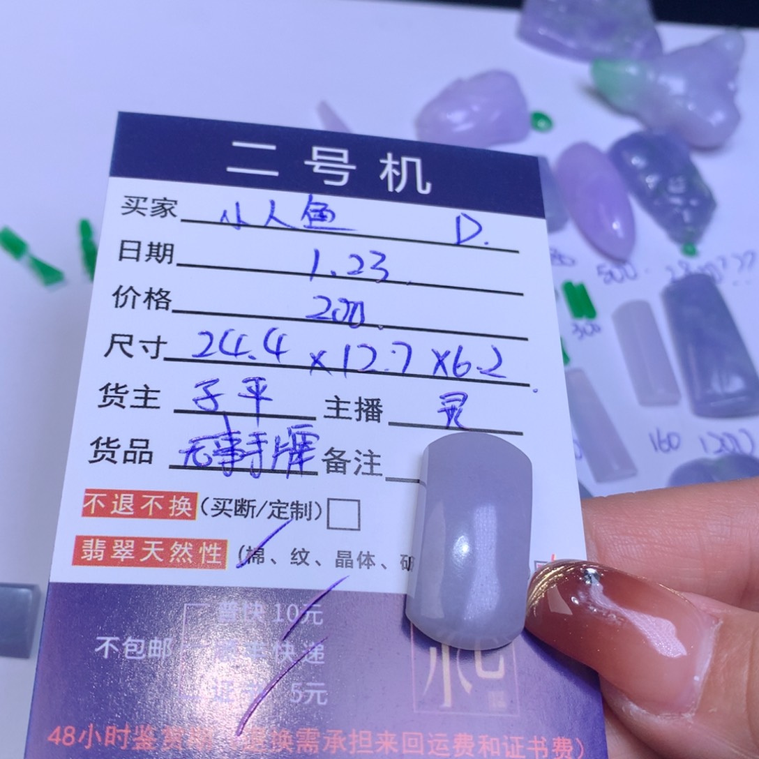 翡翠颈饰未镶嵌小*鱼