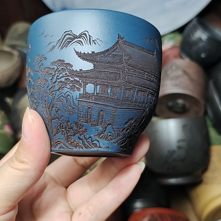 茶杯紫砂宜兴紫砂茶具正品