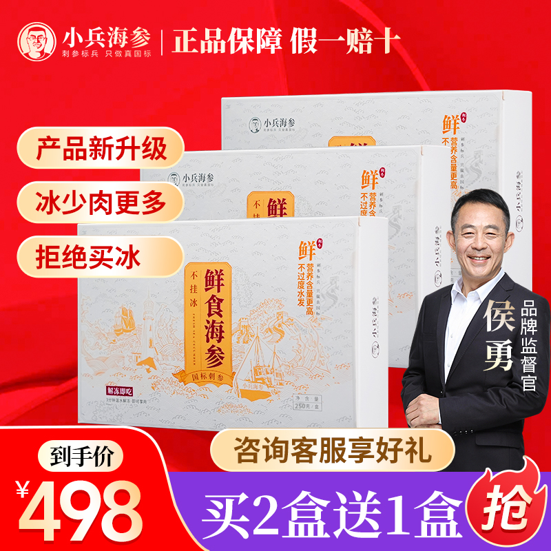 小兵海参 海参【买2送1】鲜食即食海参独立包装深海底播海参即食