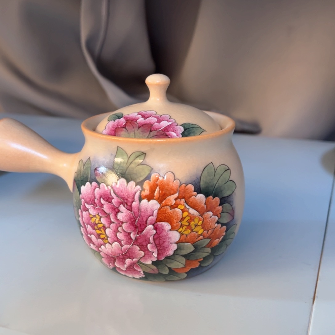 杯柴烧手工手绘陶瓷