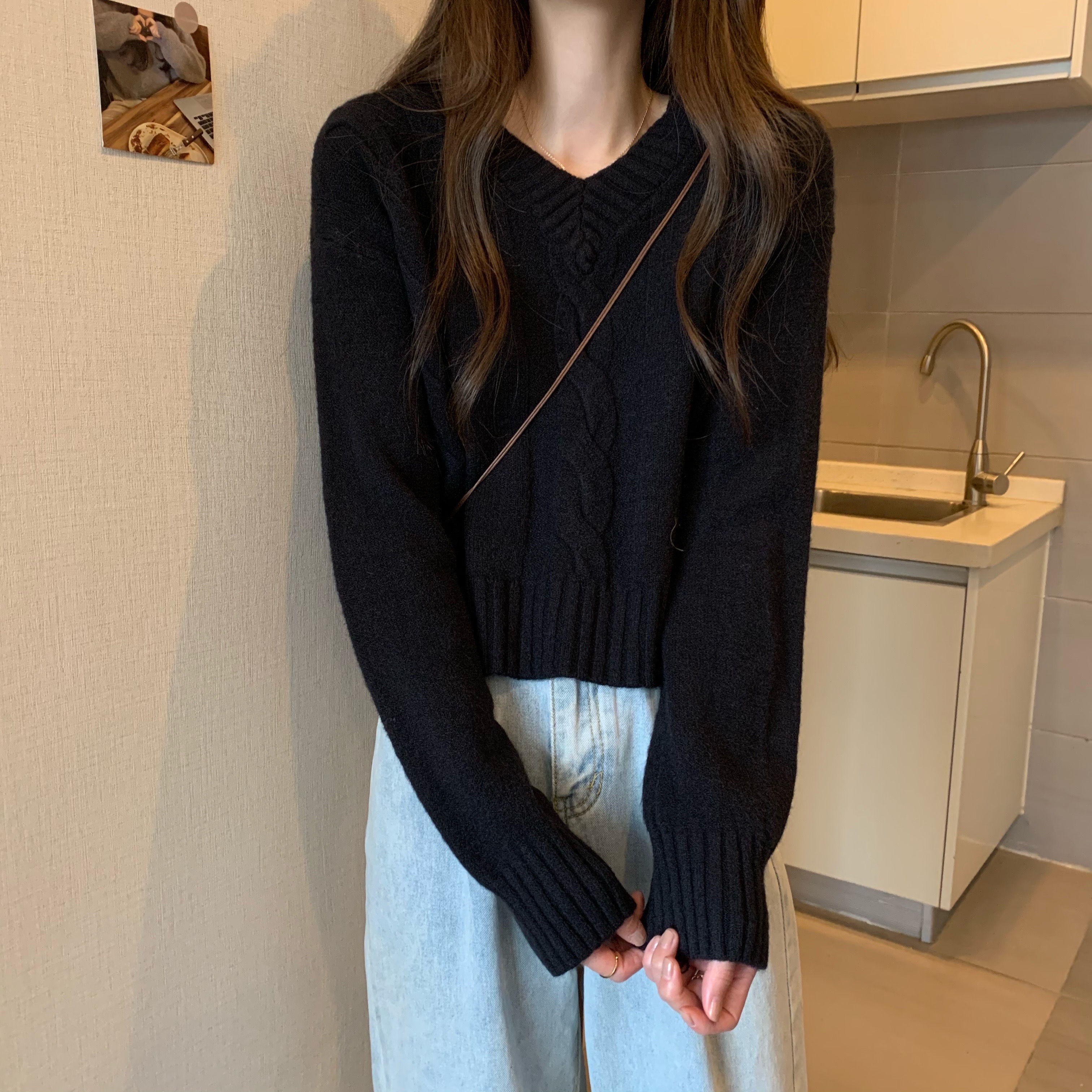 【C481-C500】韩版毛衣针织开衫INS